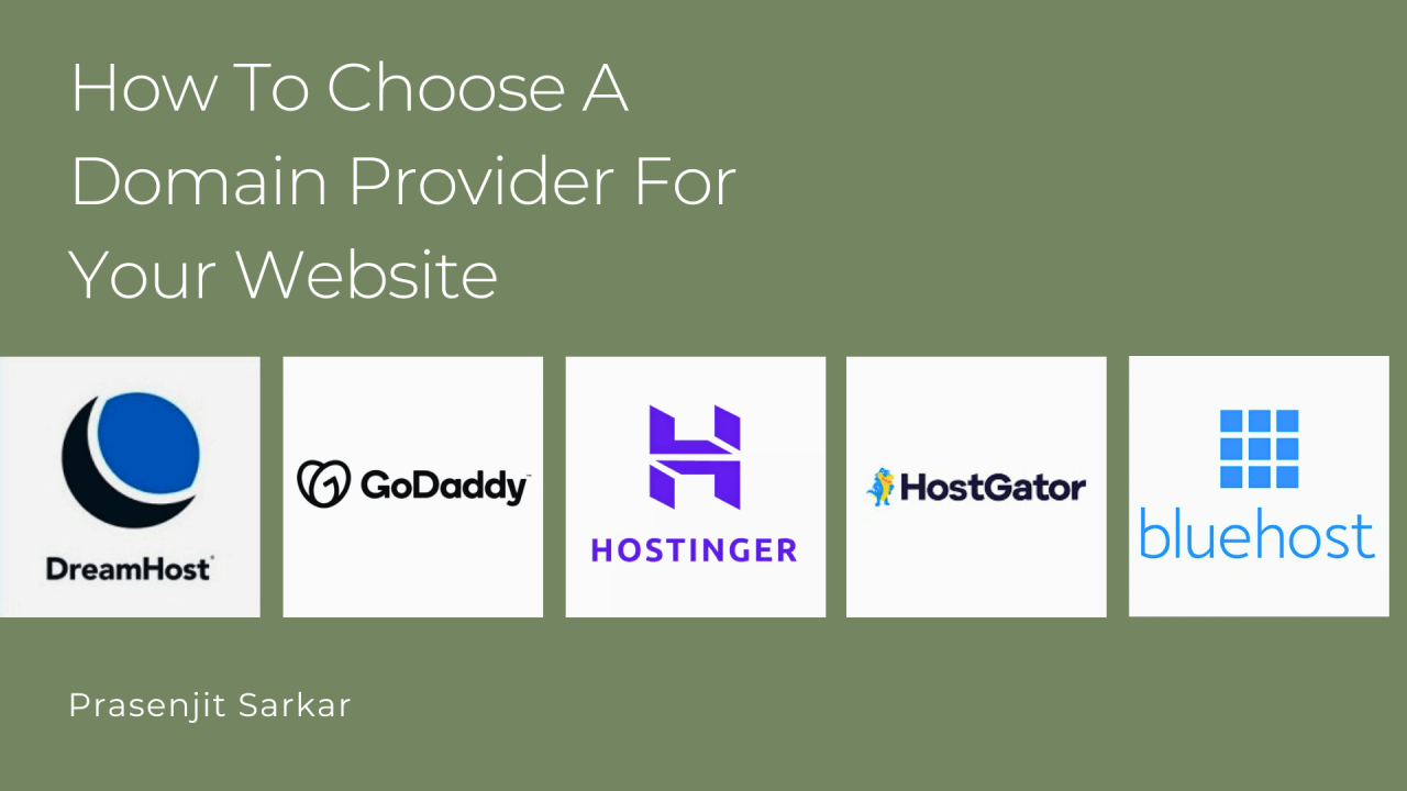 How to Choose a Domain Provider for Your Website App Tech Solutions Pachmarhi Madhya Pradesh India